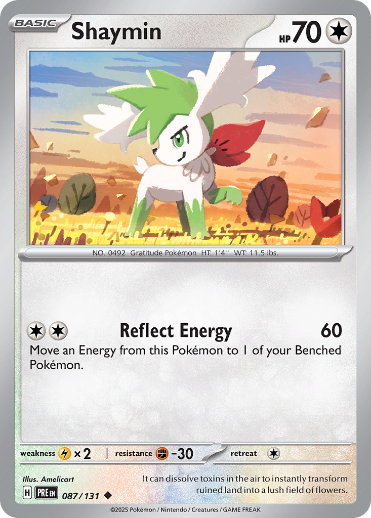 Shaymin (PRE 087) – Prismatic Evolutions – Normal