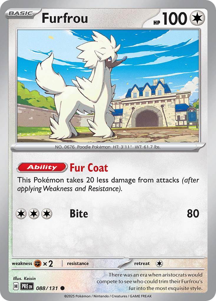 Furfrou (PRE 088) – Prismatic Evolutions – Normal