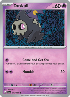 Duskull – Prismatic Evolutions – Normal