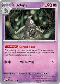 Dusclops • Prismatic Evolutions • Normal