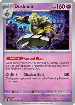 Dusknoir – Prismatic Evolutions – Normal