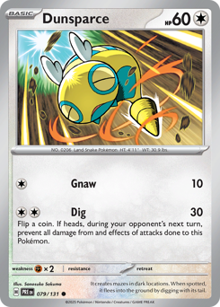 Dunsparce – Prismatic Evolutions – Normal