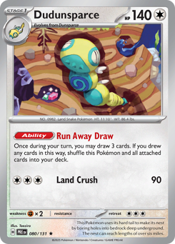 Dudunsparce – Prismatic Evolutions – Normal