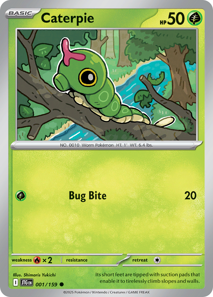 Caterpie (JTG 001) – Journey Together – Normal