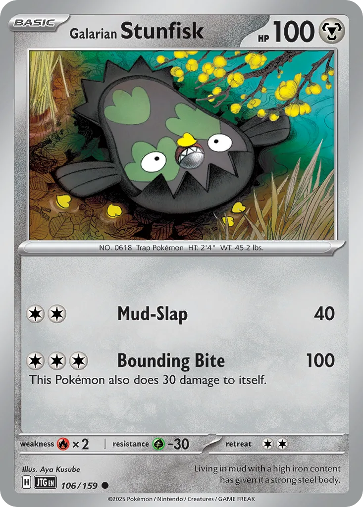 Galarian Stunfisk (JTG 106) – Journey Together – Normal
