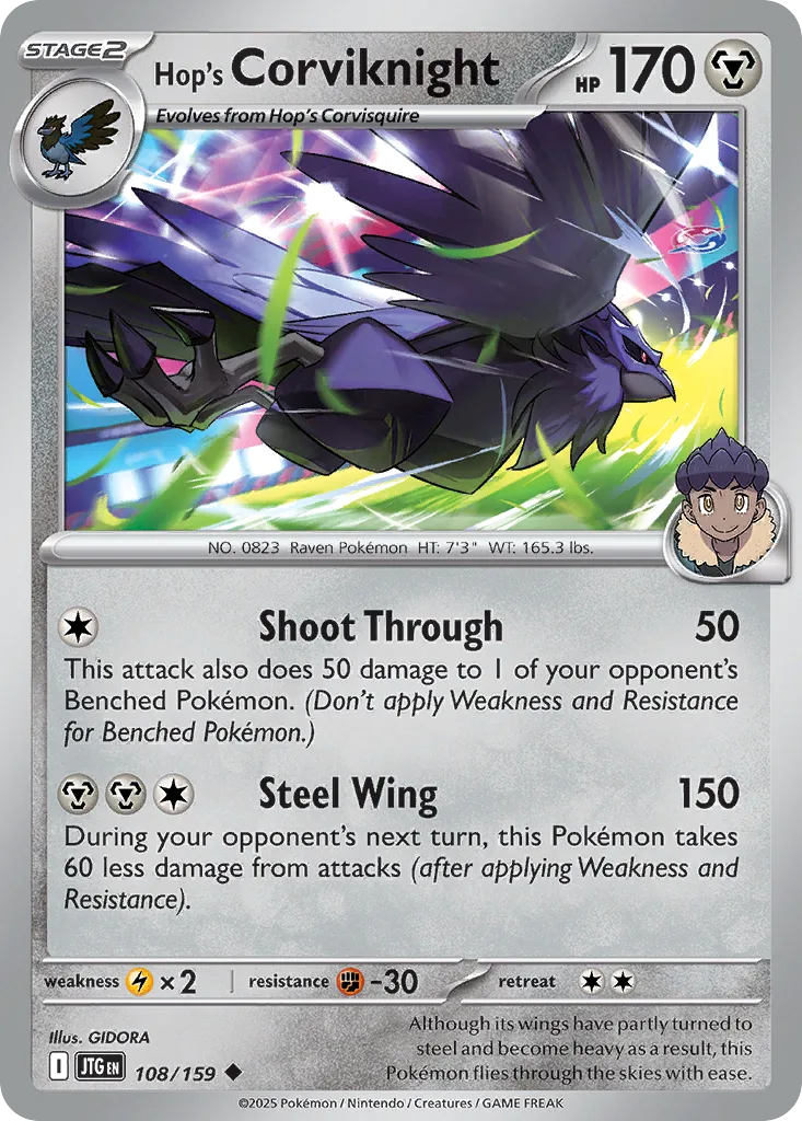 Hop's Corviknight (JTG 108) – Journey Together – Normal