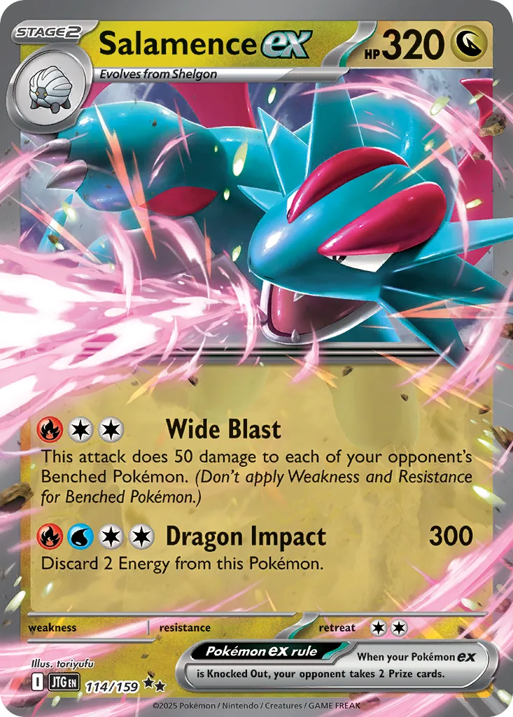 Salamence ex (JTG 114) – Journey Together – Normal