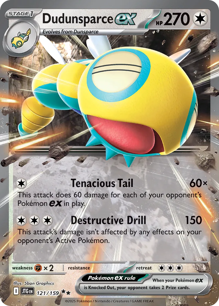 Dudunsparce ex (JTG 121) – Journey Together – Normal