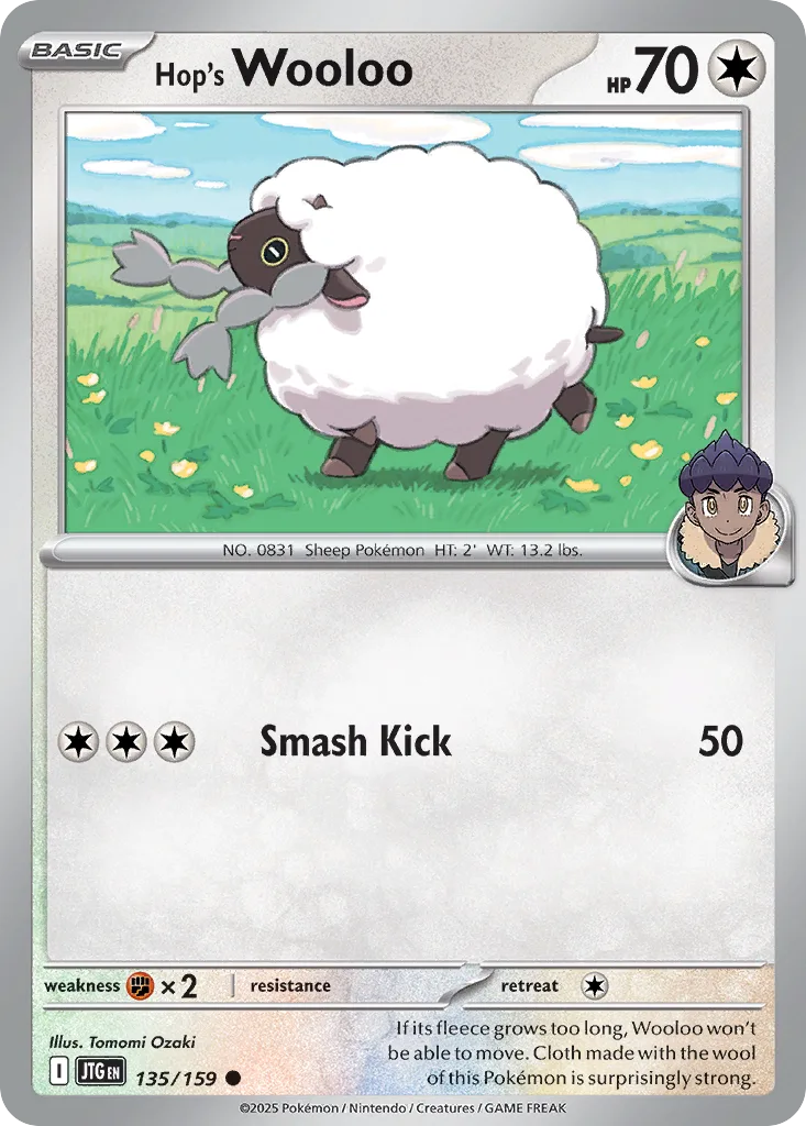 Hop's Wooloo (JTG 135) – Journey Together – Normal