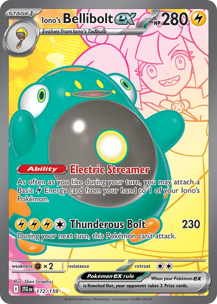 Iono's Bellibolt ex (JTG 172) – Journey Together – Normal