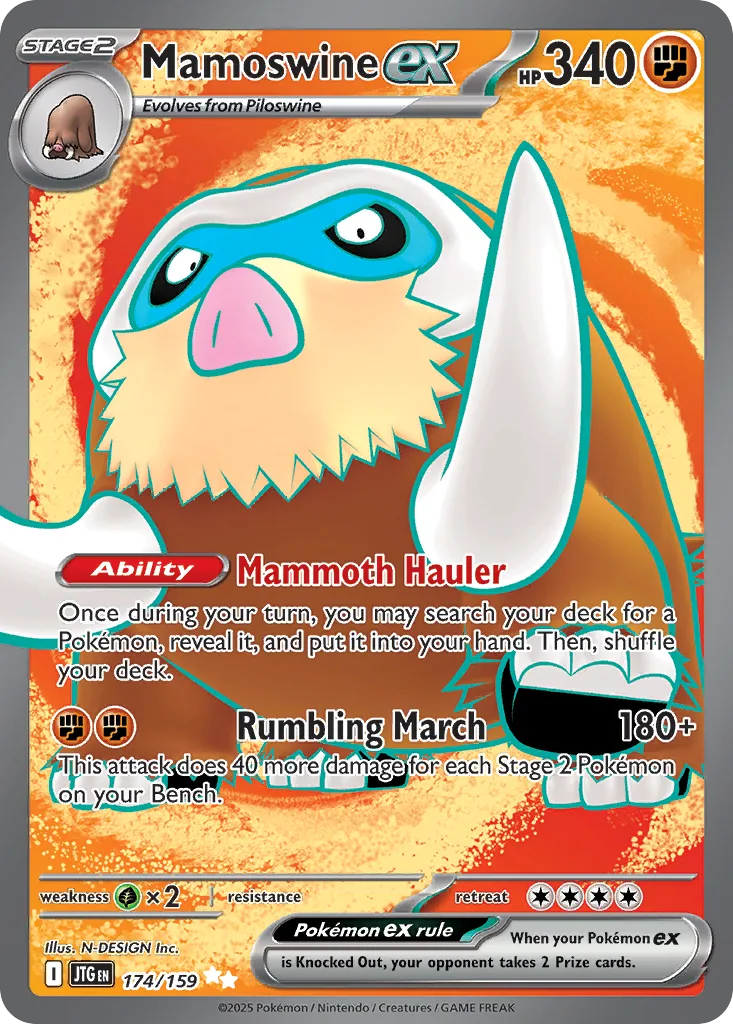 Mamoswine ex (JTG 174) – Journey Together – Normal