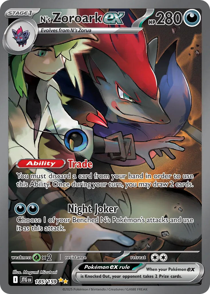 N's Zoroark ex (JTG 185) – Journey Together – Normal