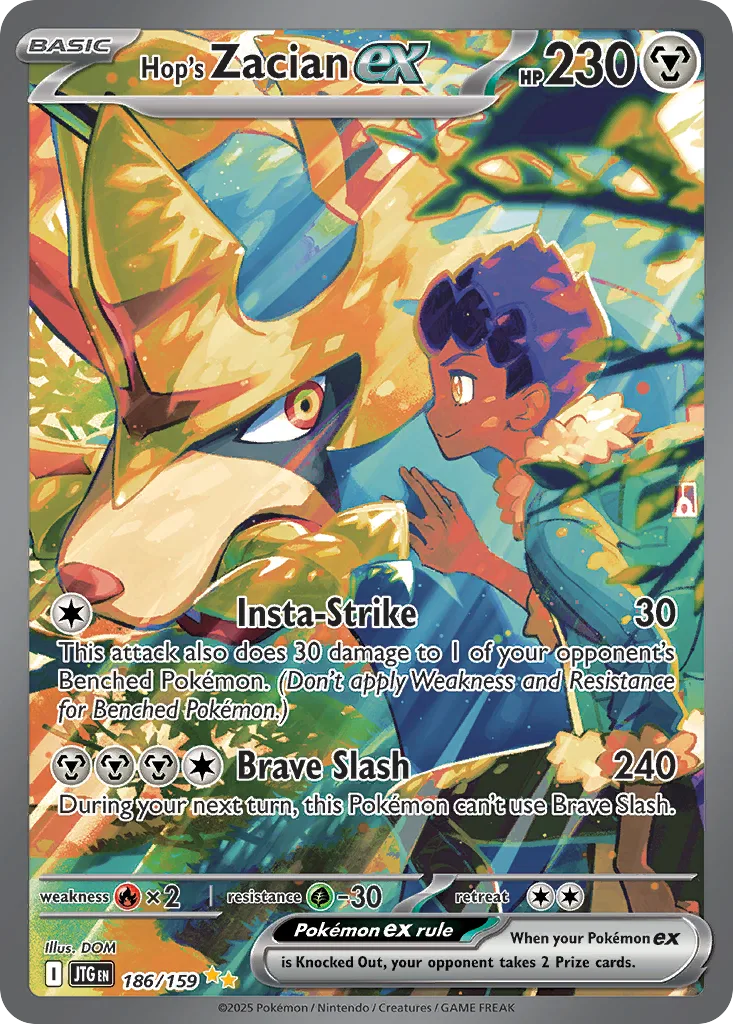Hop's Zacian ex (JTG 186) – Journey Together – Normal