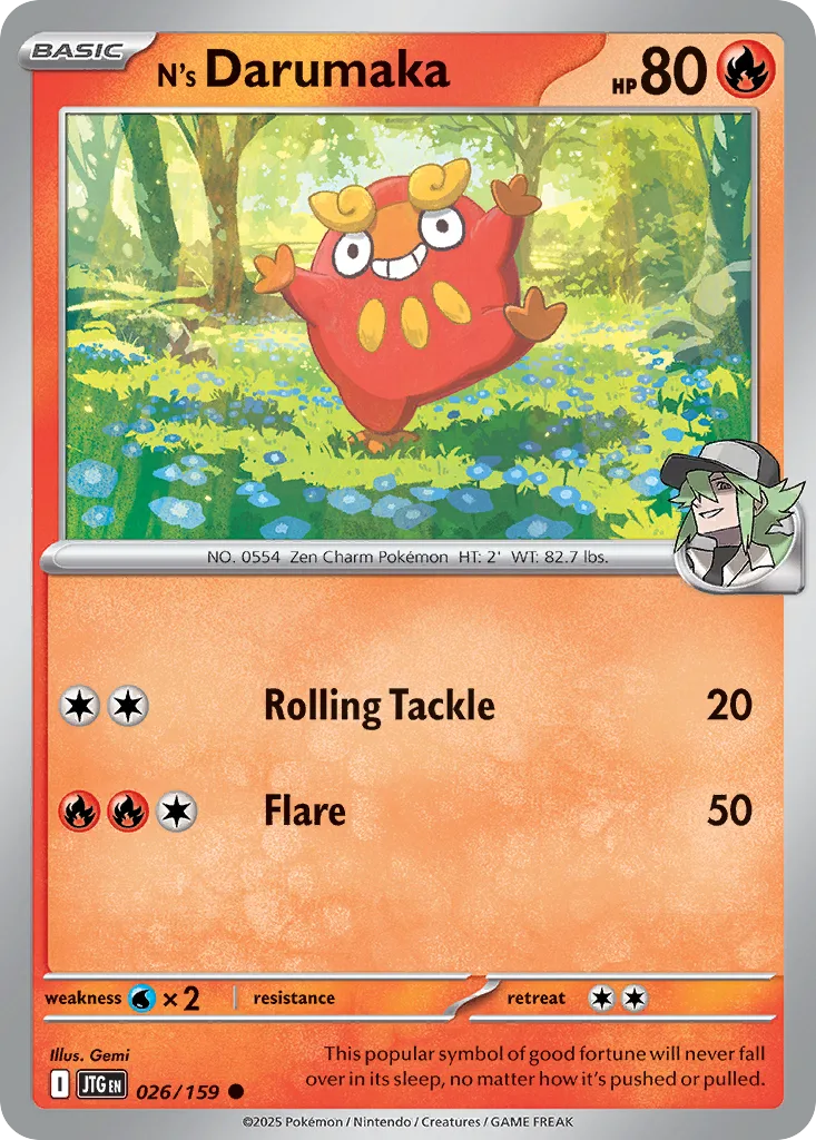 N's Darumaka (JTG 026) – Journey Together – Normal