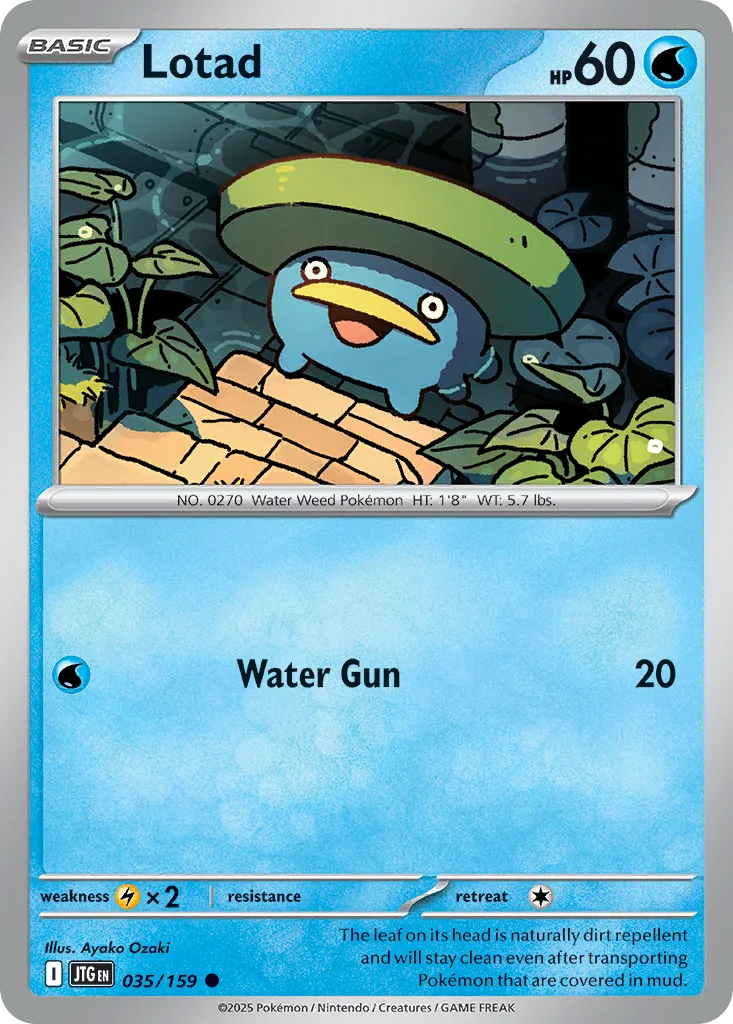 Lotad (JTG 035) – Journey Together – Reverse Holo