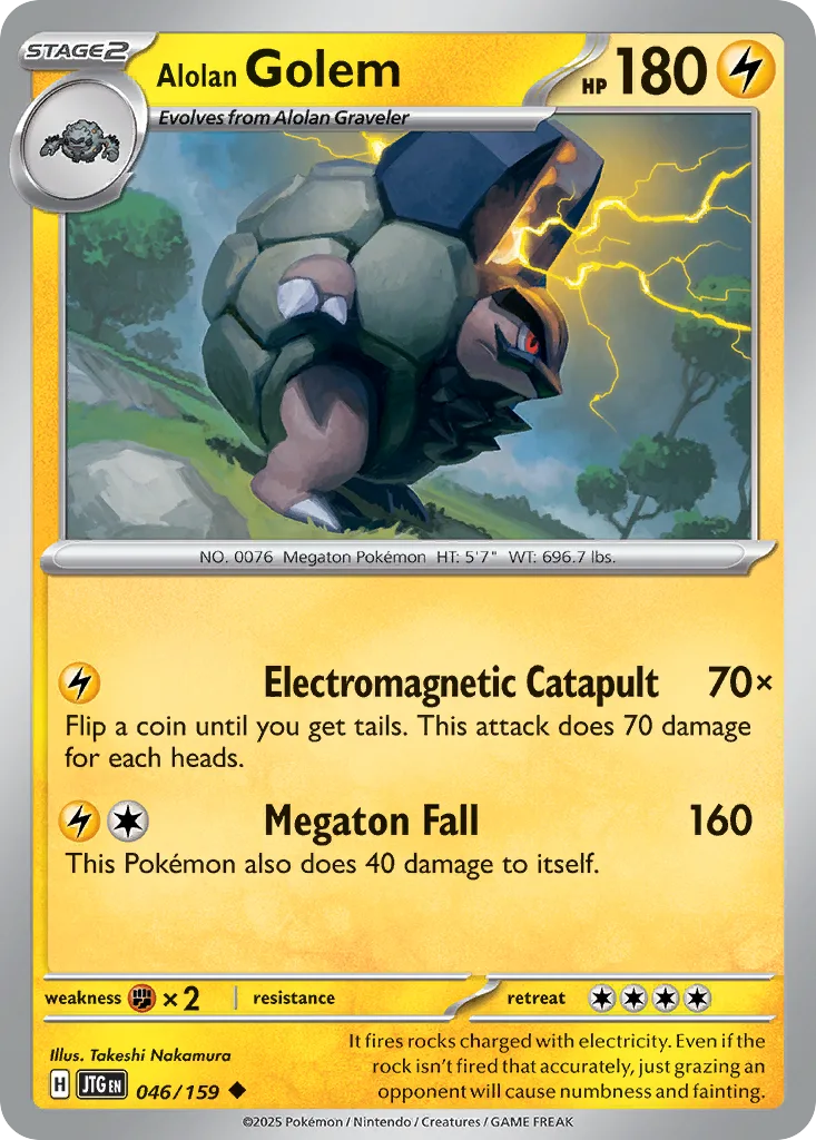 Alolan Golem (JTG 046) – Journey Together – Normal
