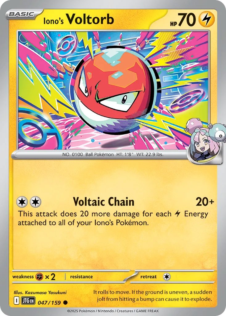 Iono's Voltorb (JTG 047) – Journey Together – Normal