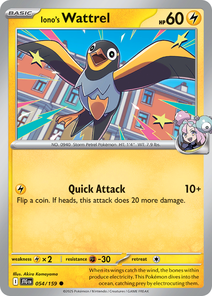 Iono's Wattrel (JTG 054) – Journey Together – Normal