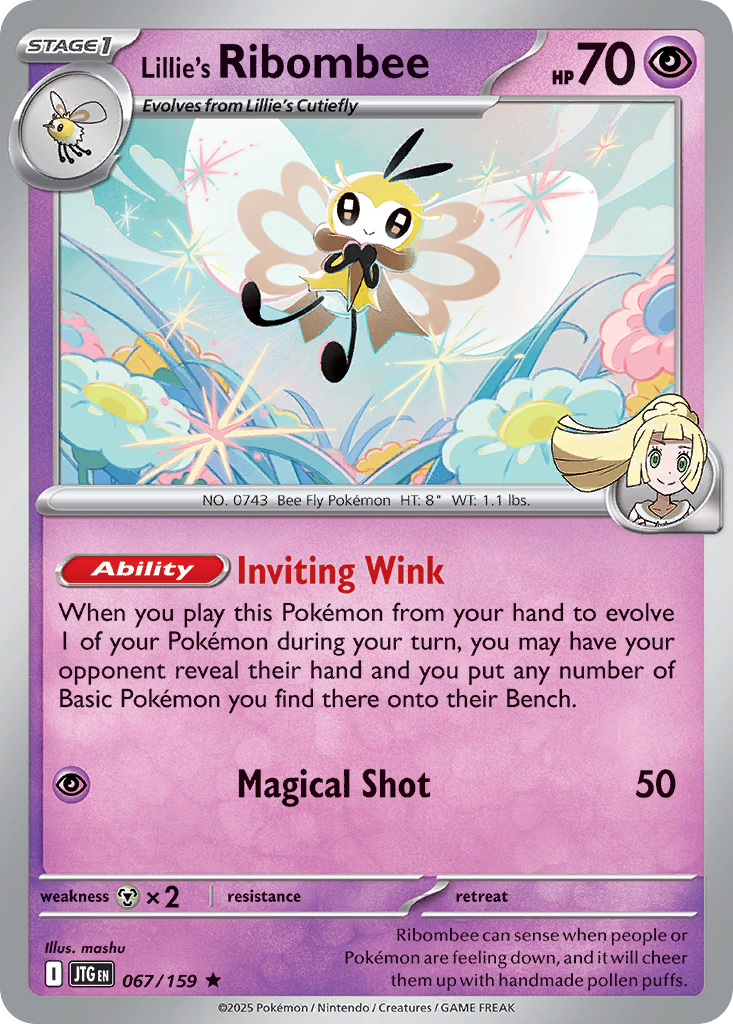 Lillie's Ribombee - HOLO (JTG 067) – Journey Together – Normal