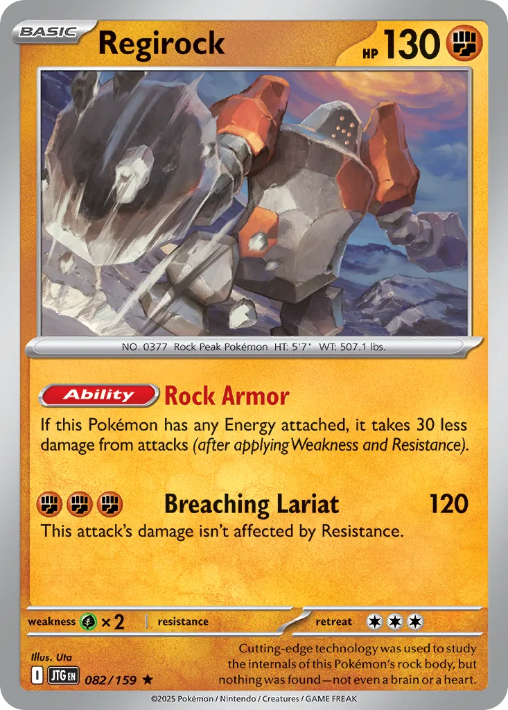 Regirock - HOLO (JTG 082) – Journey Together – Normal