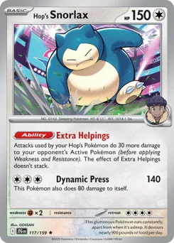 Hop's Snorlax - HOLO