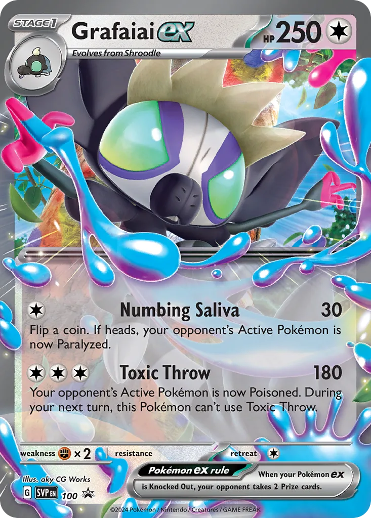 Grafaiai ex (SVP 100) – Scarlet & Violet Black Star Promos – Normal
