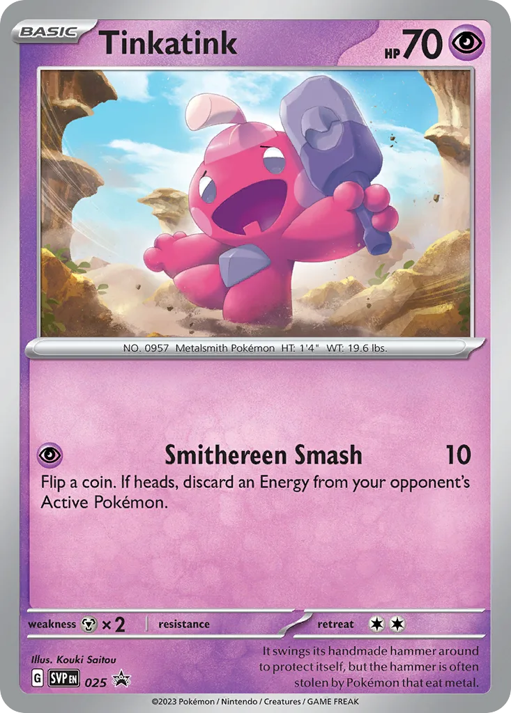 Tinkatink (SVP 025) – Scarlet & Violet Black Star Promos – Normal