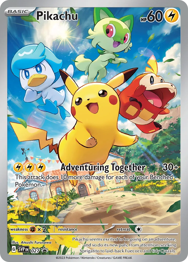 Pikachu (SVP 027) – Scarlet & Violet Black Star Promos – Normal