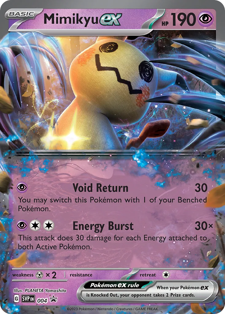 Mimikyu ex (SVP 004) – Scarlet & Violet Black Star Promos – Normal