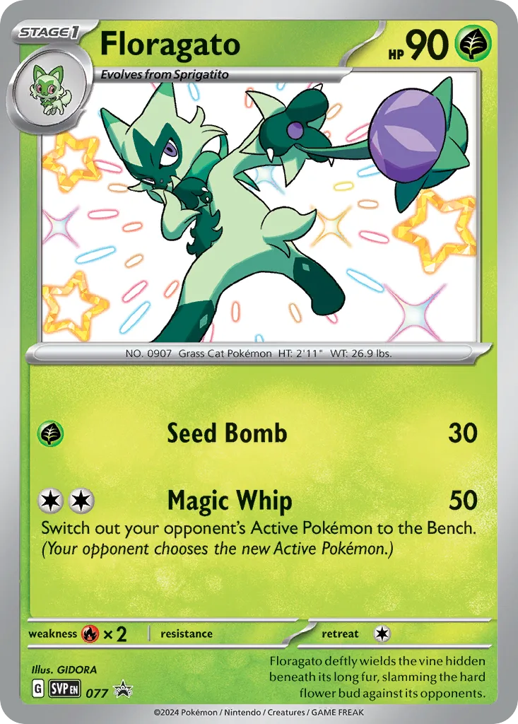 Floragato (SVP 077) – Scarlet & Violet Black Star Promos – Normal