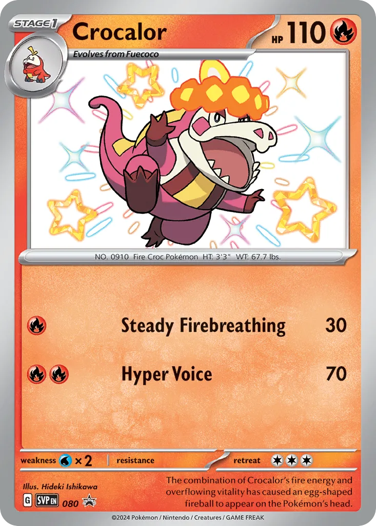 Crocalor (SVP 080) – Scarlet & Violet Black Star Promos – Normal