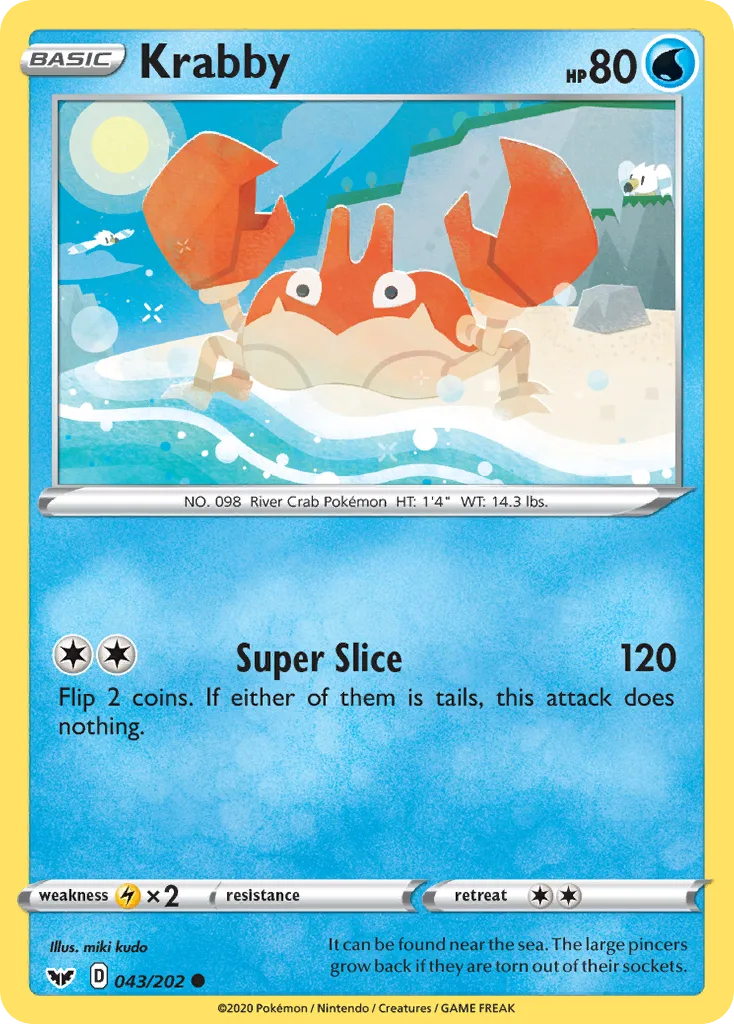 Krabby (SSH 043) – Sword & Shield – Normal