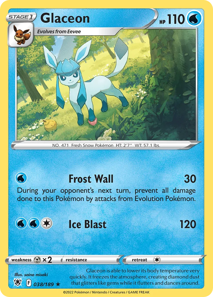 Glaceon (ASR 038) – Astral Radiance – Normal