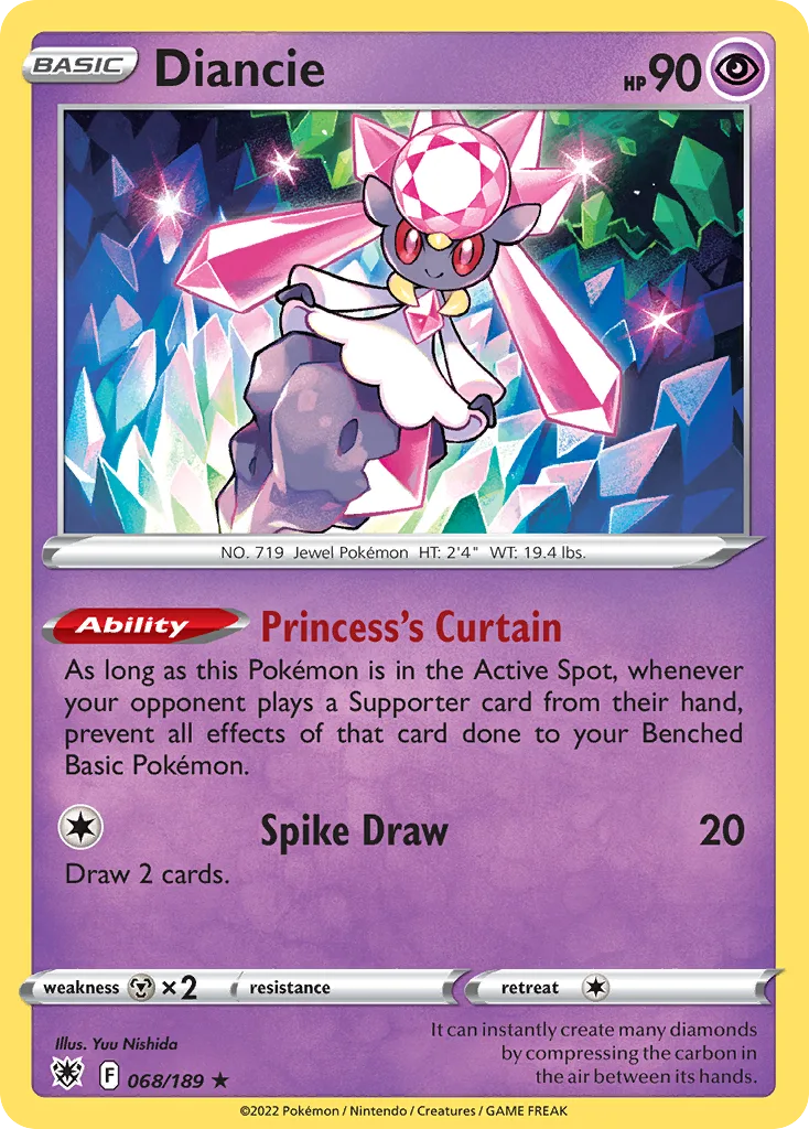 Diancie (ASR 068) – Astral Radiance – Normal