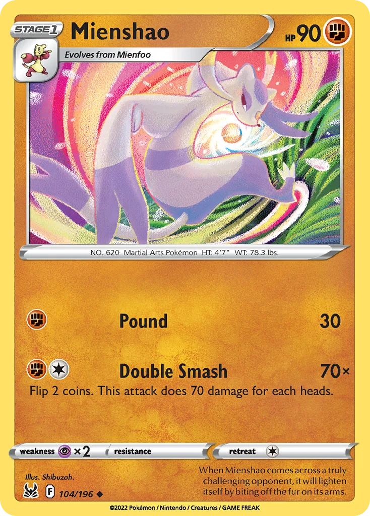 Mienshao (LOR 104) – Lost Origin – Normal