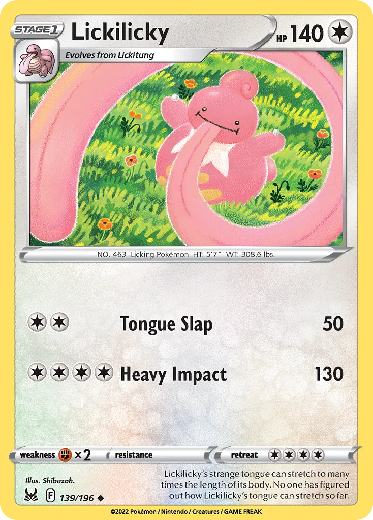 Lickilicky (LOR 139) – Lost Origin – Normal