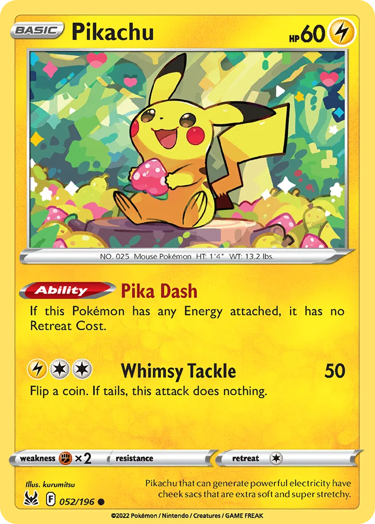 Pikachu (LOR 052) – Lost Origin – Normal