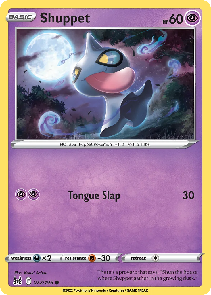 Shuppet (LOR 072) – Lost Origin – Normal
