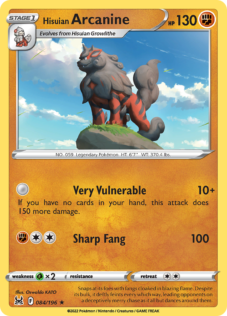 Hisuian Arcanine (LOR 084) – Lost Origin – Normal
