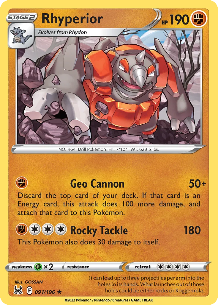 Rhyperior (LOR 091) – Lost Origin – Normal