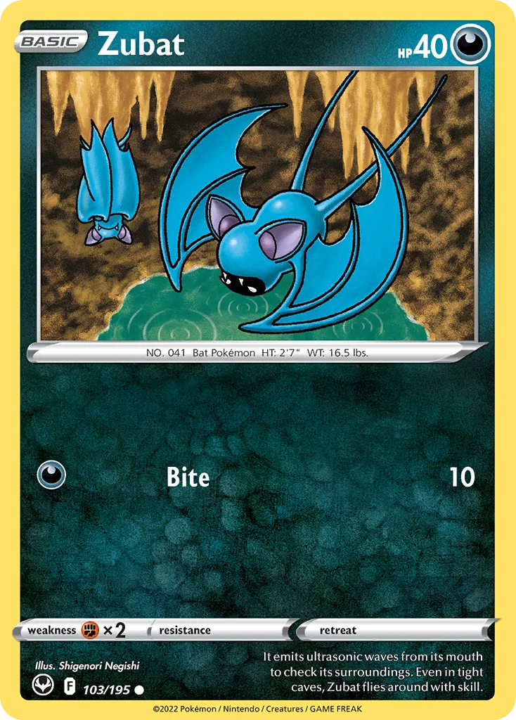 Zubat (SIT 103) – Silver Tempest – Normal