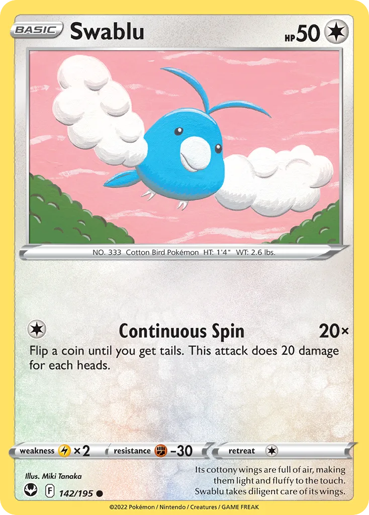 Swablu (SIT 142) – Silver Tempest – Normal