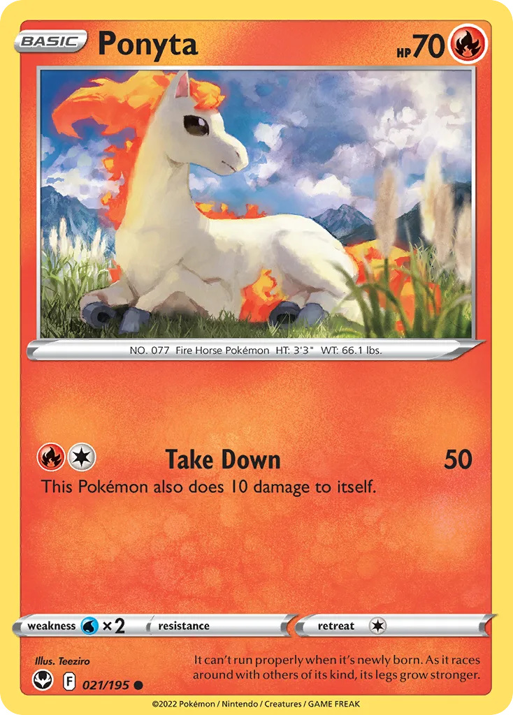 Ponyta (SIT 021) – Silver Tempest – Normal