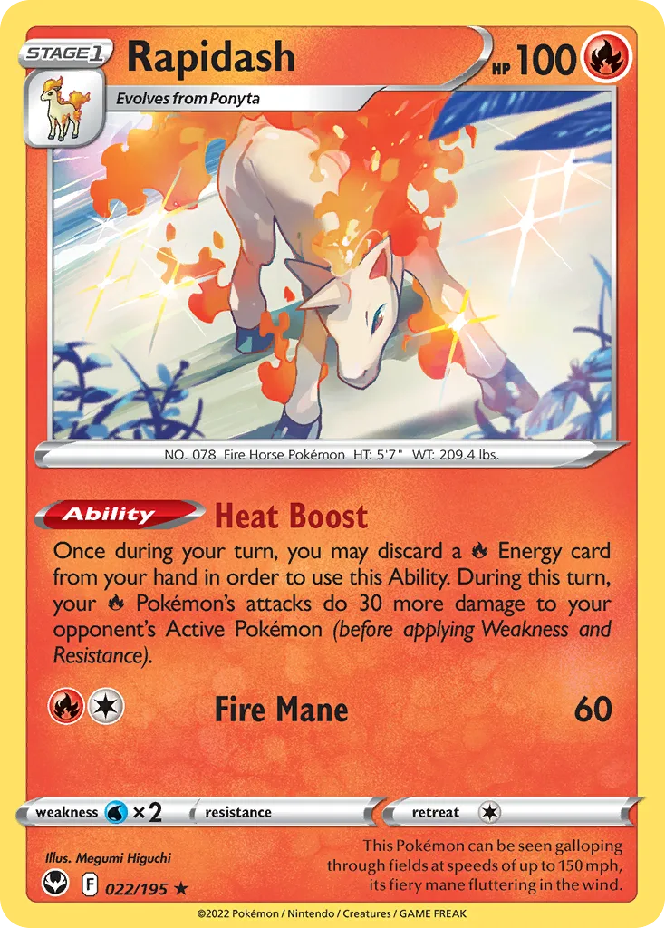 Rapidash (SIT 022) – Silver Tempest – Normal