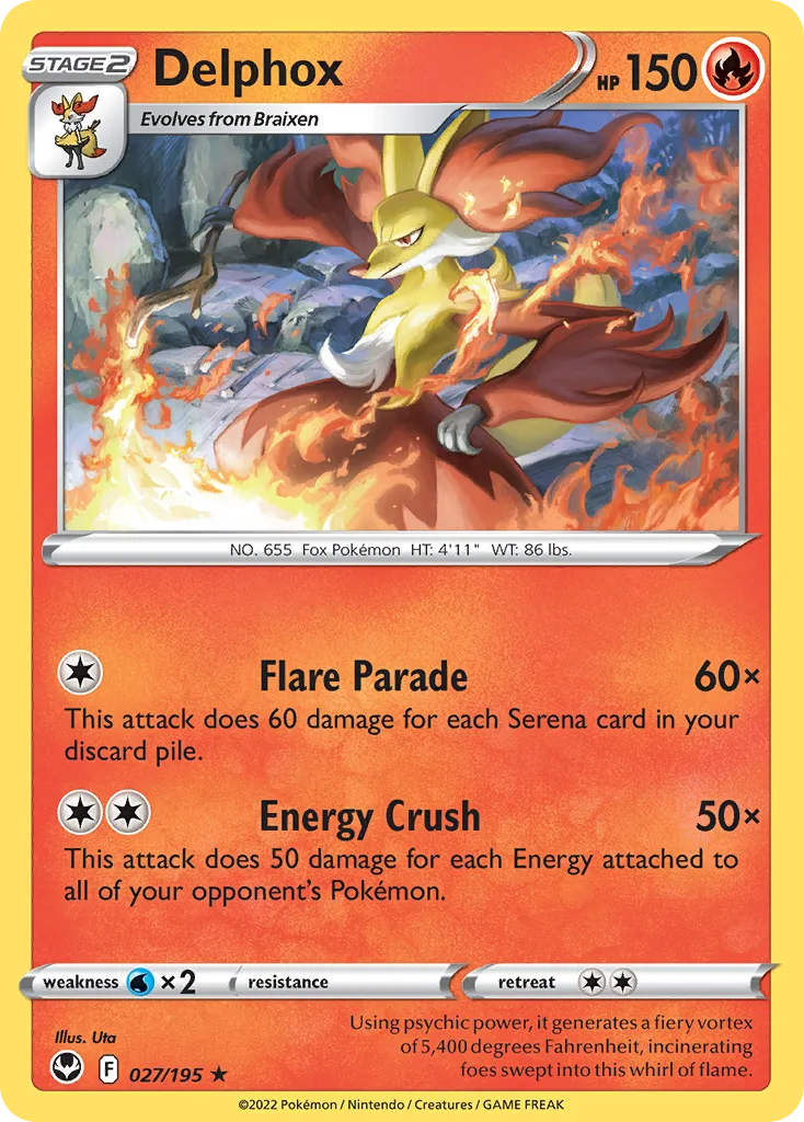 Delphox (SIT 027) – Silver Tempest – Normal