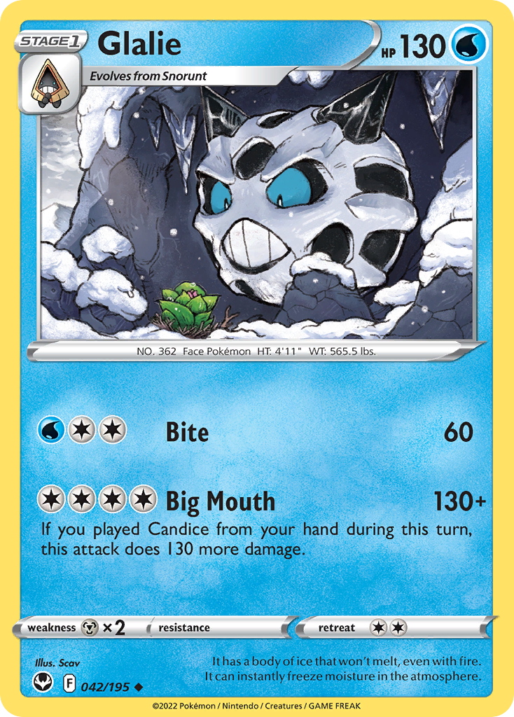 Glalie (SIT 042) – Silver Tempest – Normal