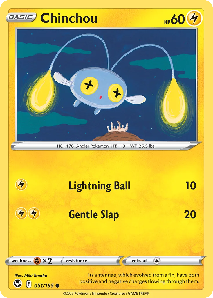 Chinchou (SIT 051) – Silver Tempest – Normal