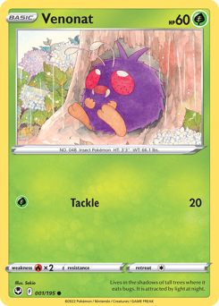 Venonat – Silver Tempest – Normal