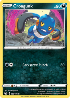 Croagunk – Silver Tempest – Reverse Holo