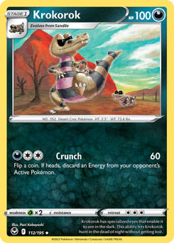 Krokorok – Silver Tempest – Reverse Holo